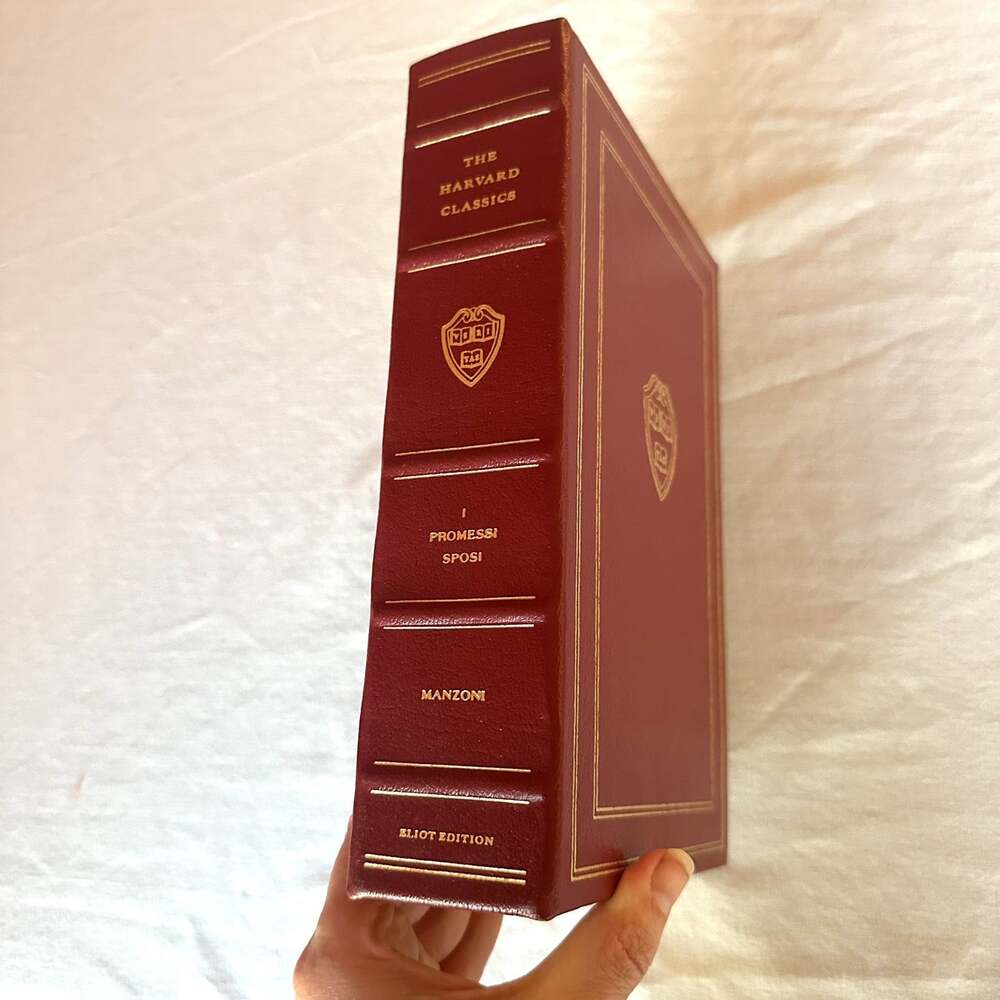 Easton Press Harvard Classics Eliot Edition Promessi Sposi Manzoni Leather Gold